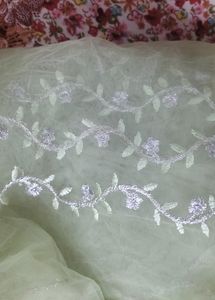 Beautiful Pakistani Suit With Net Frill Dupatta