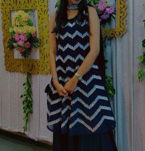 Blue Sharara Set