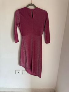 Sparkly Pink Party Dress Shimmer Of size Xs