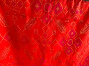 Beautiful Orange And Pink Saree