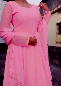 Pretty Pink Anarkali Suit
