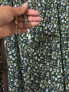 Green Wrinkle Free Gown