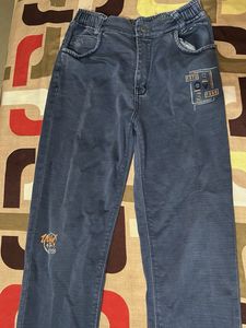 Boys' Blue Graphic Denim Jeans