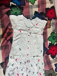 Beautiful Off White College Office Wear Kurti