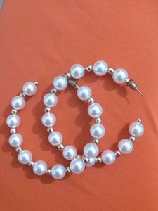 Pearl Hoop Earrings