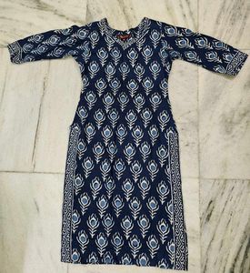 Blue Printed Kurti