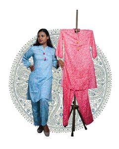 Pink Kurta Coord Set