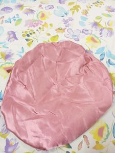 Pink Satin Hair Bonnet