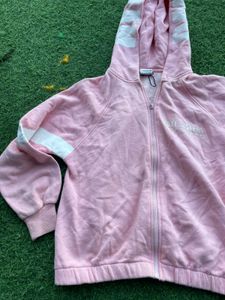 Pink Zip-Up Hoodie
