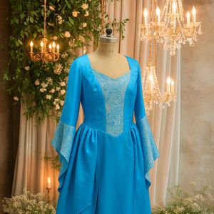 Blue Renaissance-Style Dress