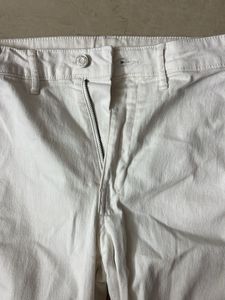 White Straight Leg Pants