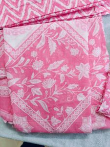 Pink Printed Kurta Set