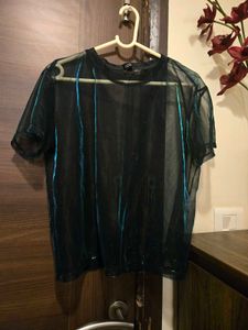 Sheer Black Top