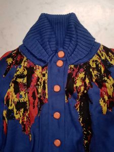 Blue crop sweather brand new heavy b