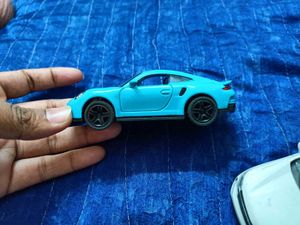 Teal Porsche Toy Car