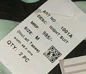 Printed Pink Night Suit