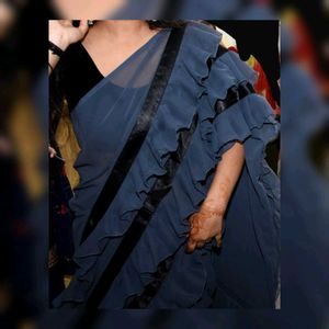 Ruffle Saree