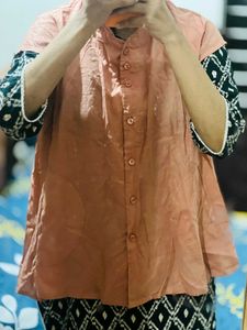 Hooded Button Down Top