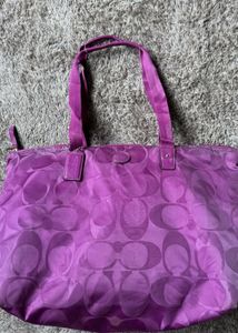 Coach Tote Hobo With Matching CoachMakeup Ki
