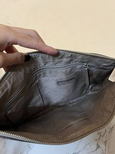 Michael Kors Gray Pebbled LeatherWristlet Large