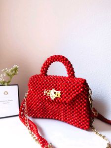 Red Bead Bag