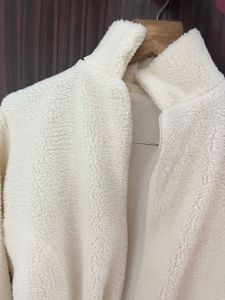 Off White Soft Teddy Furr Jacket