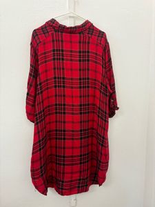 Red Plaid Flannel Shirt