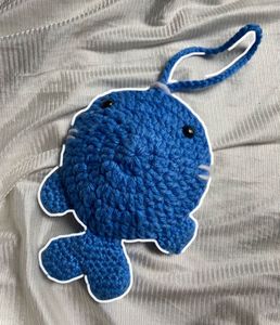 Crochet whale Pouch
