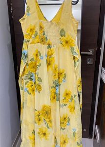 Yellow Floral Maxi Dress