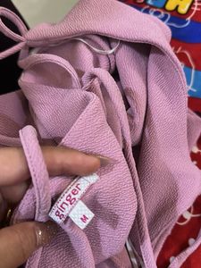 Pink Party Wear Simple Dress