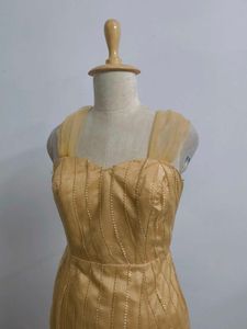 Gold Lace Mermaid Gown