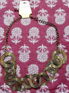 Statement Circle Link Necklace