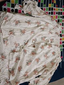 Floral Print Eyelet Top