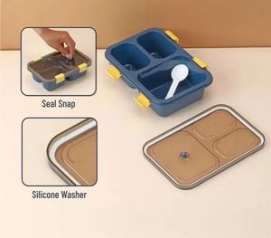 3-Compartment Leak-Proof Lunch Box