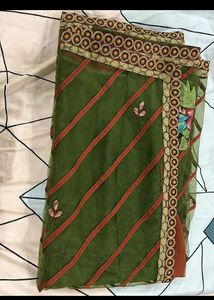 Pure Georgette + Net Saree