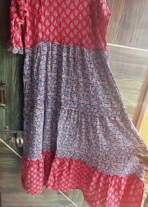 Red Printed Dress