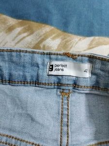Branded Denim Skirt