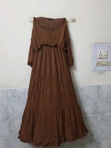 Boho Brown Maxi Dress