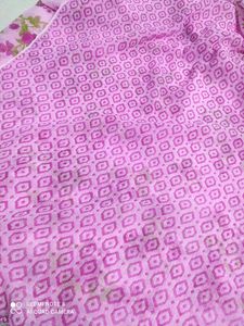 Pink Floral Saree 🌺