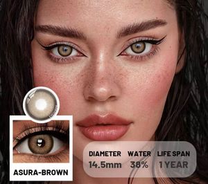 Asura Brown Cosmetic Lens(yearly)