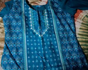 Blue Printed Kurti