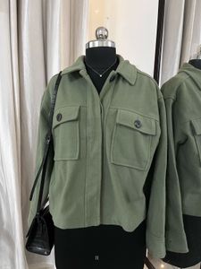 Oversized SeaGreen Woollen Jacket