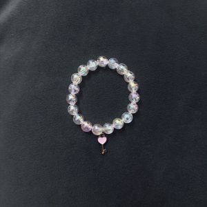 Beaded Bracelet with Heart Charm