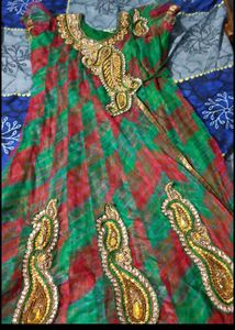 Heavy Work New Anarkali Set💚