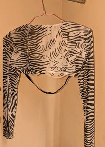 Zebra Print Bra Top