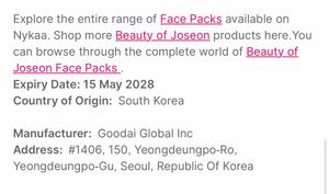 Beauty of Joseon Mask