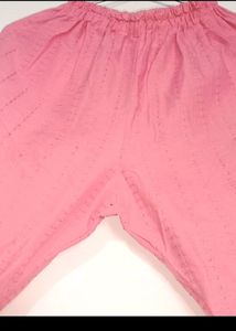 21) Chikankari Trouser Pink