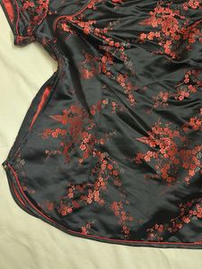 black Floral Cheongsam/Madrid top