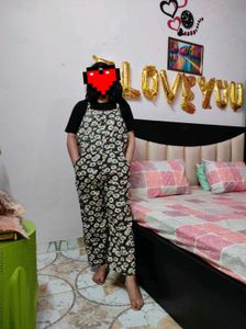Floral Style Jumpsuit Pure Cotton