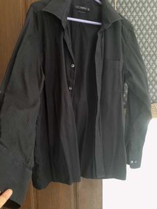 Turtle Formal Black Shirt